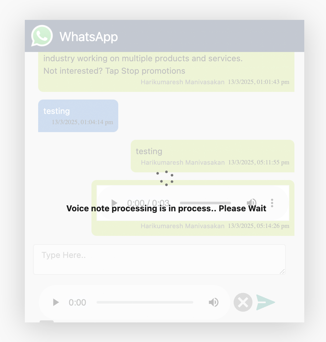 WhatsApp hiring solution